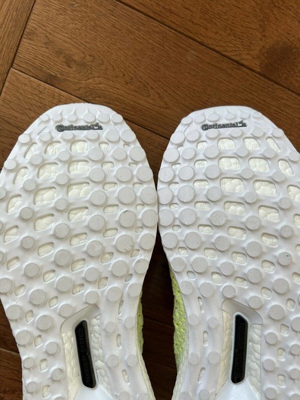 Adidas Ultraboost Neon White Primeknit Running Shoes Mens 11 main image 3